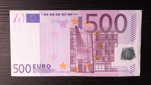 Banconota 500 euro - banconota, draghi