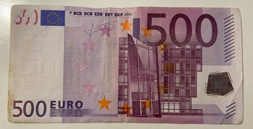 Banconota 500 euro serie - 500,00,