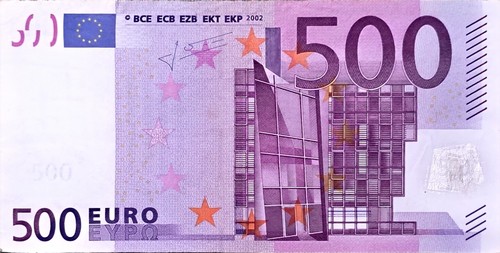 Banconota 500 euro serie - banconota, da