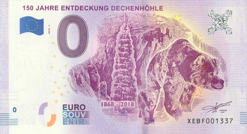 Banconota euro souvenir - da,