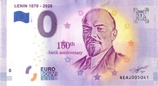 Banconota 0 euro Lenin 150°