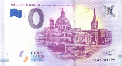Banconota euro malta 2018 - 0,