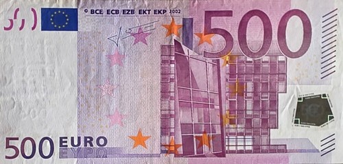 Banconota 500 euro serie - da,