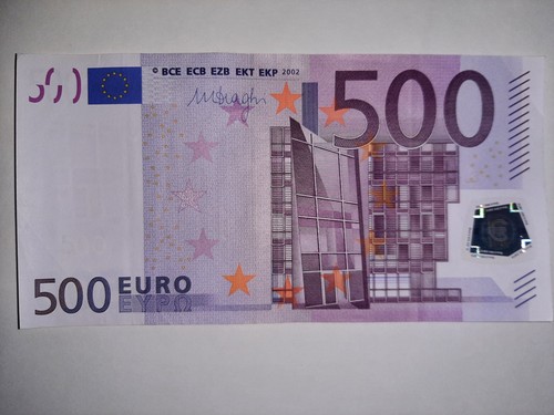 Banconota 500 euro draghi - da,
