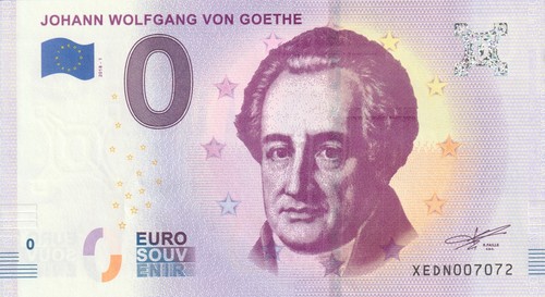 Banconota zero euro ricordo - banconota,