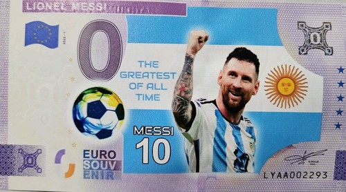 Banconota euro lionel - euro, messi