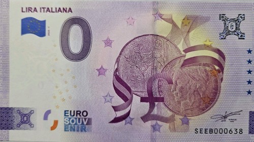Banconota euro lira italiana - banconota, 0