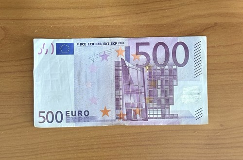 Banconota 500 euro serie - da,