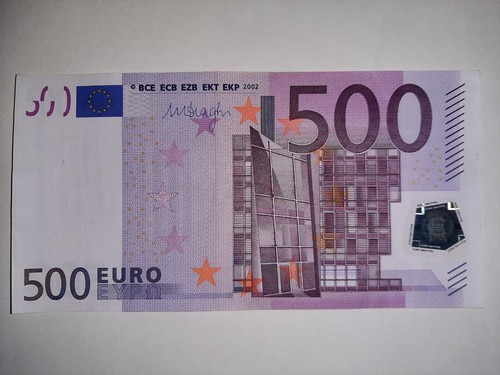 Banconota 500 euro draghi - banconota,