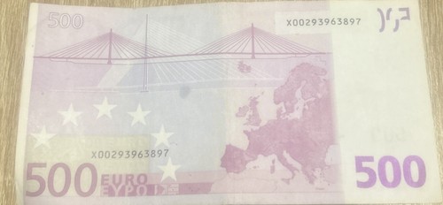 Banconota 500 euro serie - da,